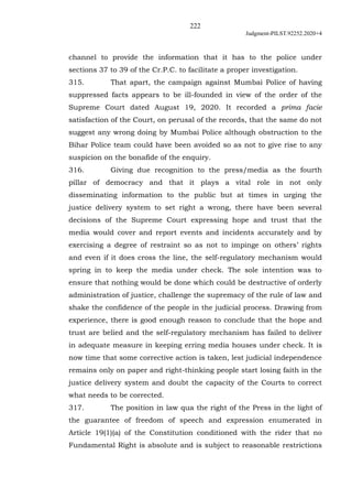 222
Judgment-PILST.92252.2020+4
channel to provide the information that it has to the police under
sections 37 to 39 of th...