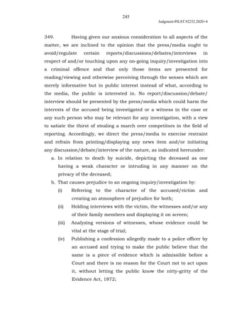245
Judgment-PILST.92252.2020+4
349. Having given our anxious consideration to all aspects of the
matter, we are inclined ...