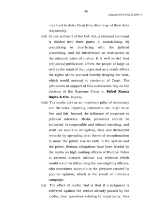40
Judgment-PILST.92252.2020+4
may tend to deter them from discharge of their duty
responsibly.
(vii) As per section 2 of ...
