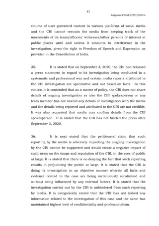 53
Judgment-PILST.92252.2020+4
volume of user generated content in various platforms of social media
and the CBI cannot re...