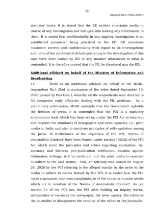 75
Judgment-PILST.92252.2020+4
statutory limits. It is stated that the ED neither entertains media in
course of any invest...