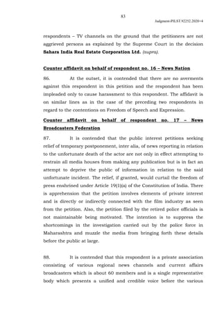 83
Judgment-PILST.92252.2020+4
respondents – TV channels on the ground that the petitioners are not
aggrieved persons as e...