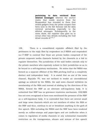 96
Judgment-PILST.92252.2020+4
pertaining to data retrieval from
deleted messages' wherein the anchor
states that inside s...