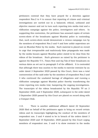 98
Judgment-PILST.92252.2020+4
petitioners contend that they have prayed for a direction against
respondent Nos.2 to 4 to ...