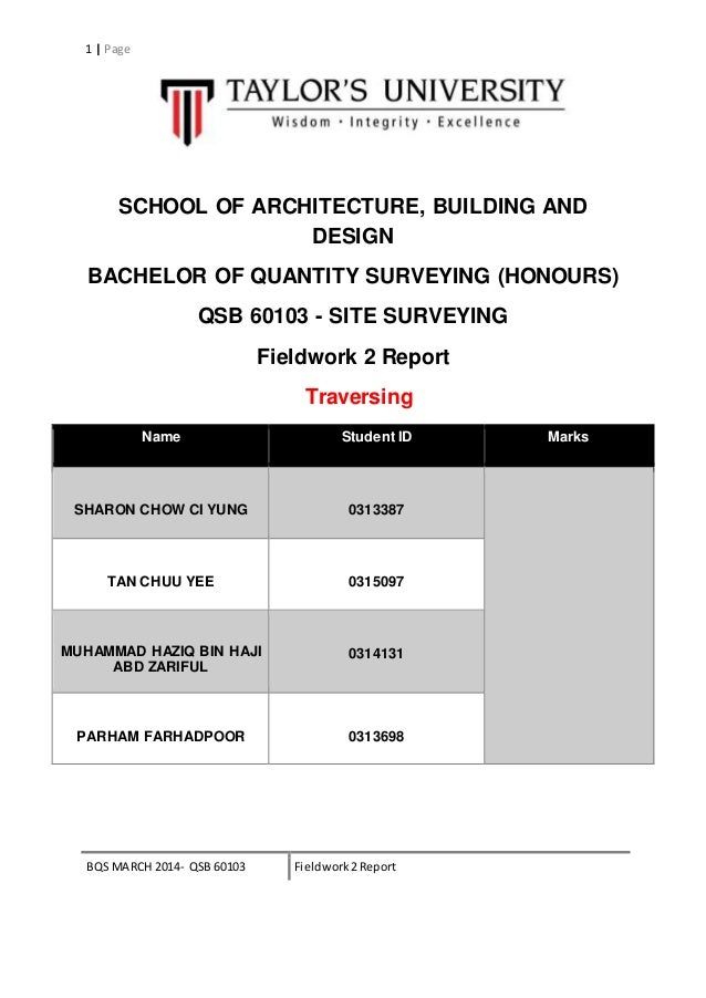 Site Surveying Report 2 Traversing - 