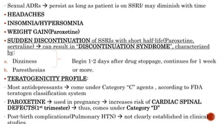 SSRIs(Antidepressants): A deep insight: By RxVichuZ!! ;) | PPTX