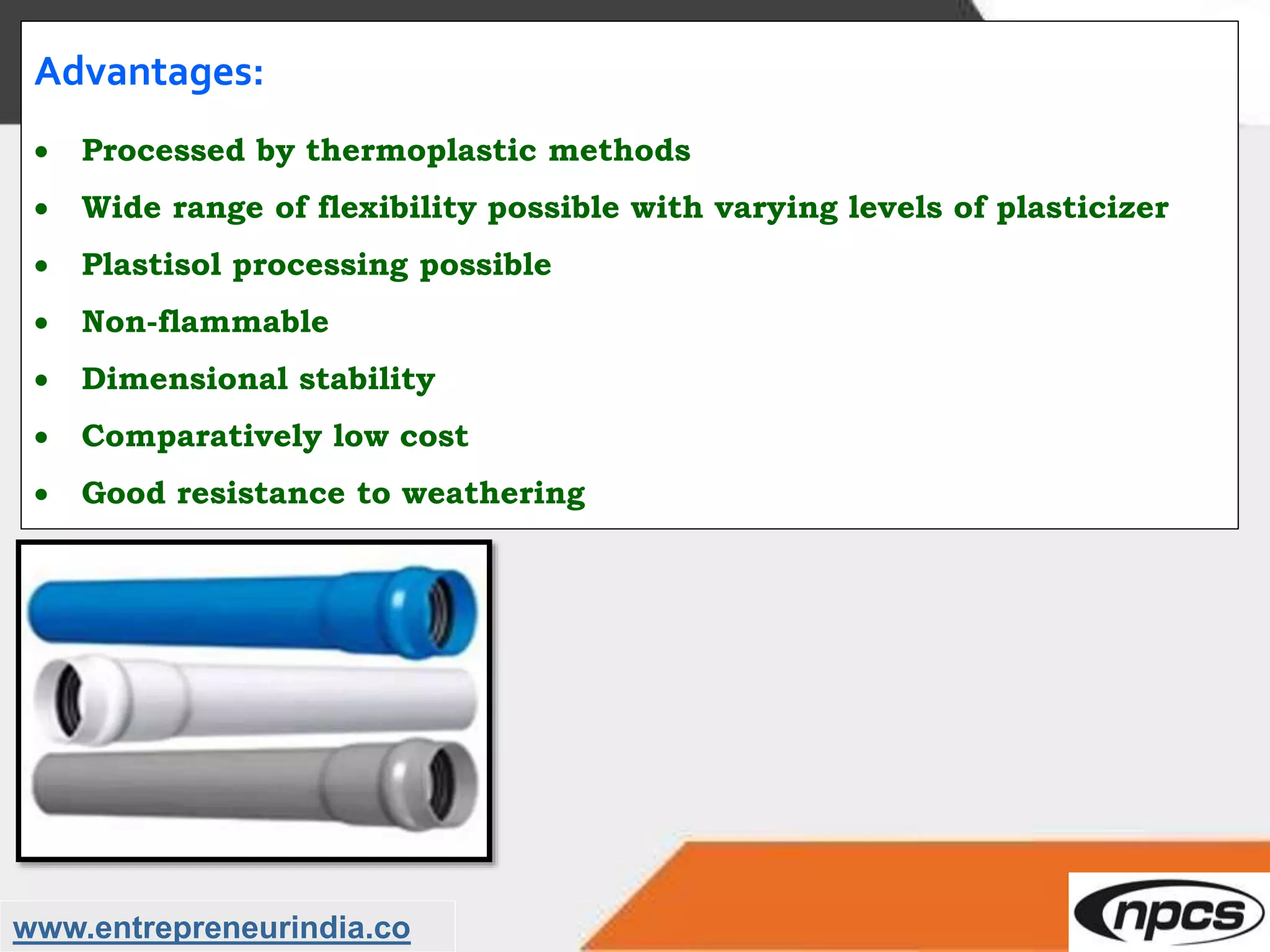 Rigid Polyvinyl Chloride (RPVC) Pipe Manufacturing Industry | PPTX