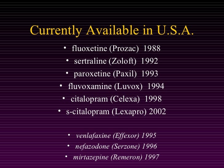 Zoloft lexapro prozac compare