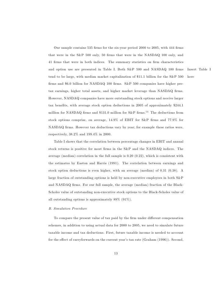 Stock options tax advantages