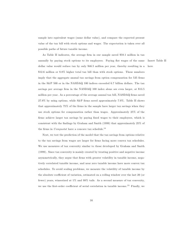 Employer stock options taxation