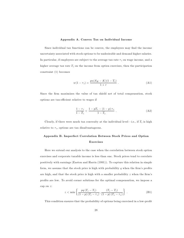 Excess tax benefit of stock options