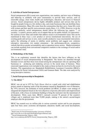 Factors Influencing the Development of Social Entrepreneurship in ...