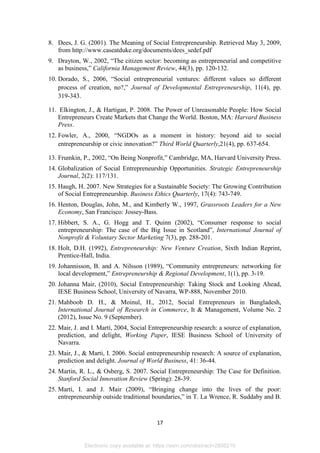 Factors Influencing the Development of Social Entrepreneurship in ...