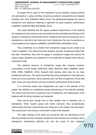 Impact of Smartphone Addiction on Academic Performance of Business ...
