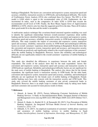 Factors Affecting Customers’ Experience in Mobile Banking of Bangladesh ...