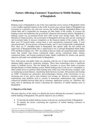 Factors Affecting Customers’ Experience in Mobile Banking of Bangladesh ...