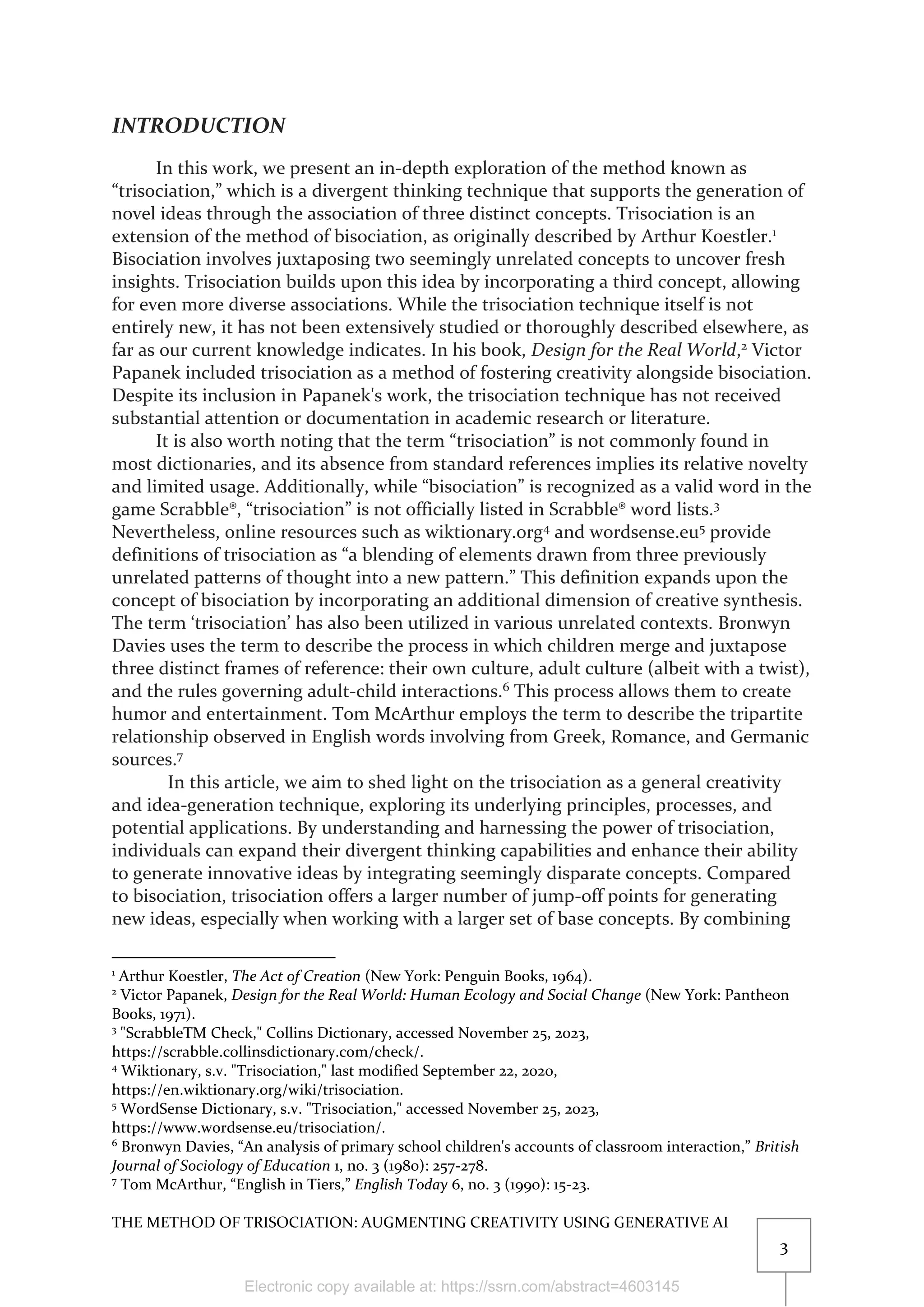 The Method of Trisociation PDF