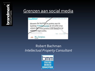 Robert Bachman Intellectual Property Consultant Grenzen aan social media 
