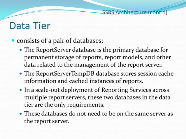 SQL Server Reporting Services | PPTX | Databases | Computer Software ...