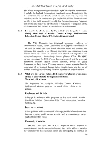 NAAC IQAC SSR Sample edited for betterment | PDF