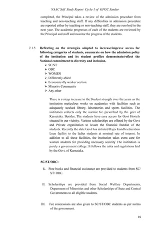 NAAC IQAC SSR Sample edited for betterment | PDF