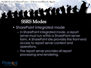 Ssrs and sharepoint there and back again - SQL SAT Fargo