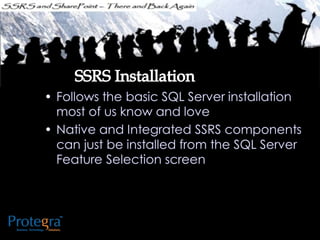 Ssrs and sharepoint there and back again - SQL SAT Fargo
