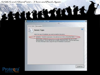 Ssrs and sharepoint there and back again - SQL SAT Fargo