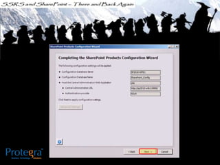 Ssrs and sharepoint there and back again - SQL SAT Fargo