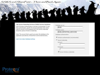 Ssrs and sharepoint there and back again - SQL SAT Fargo