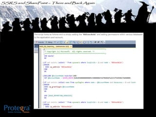 Ssrs and sharepoint there and back again - SQL SAT Fargo