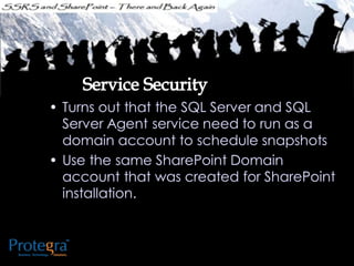Ssrs and sharepoint there and back again - SQL SAT Fargo