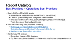 SQL Server Reporting Services Disaster Recovery Webinar | PPTX