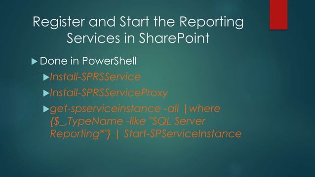 SSRS integration with share point | PPTX