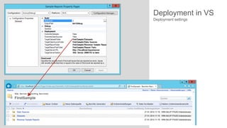 Deployment in VS
Deployment settings

 