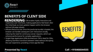Server VS Client side rendering IN React JS | PPT