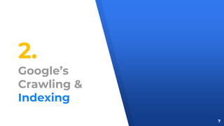 2.
Google’s
Crawling &
Indexing
7
 