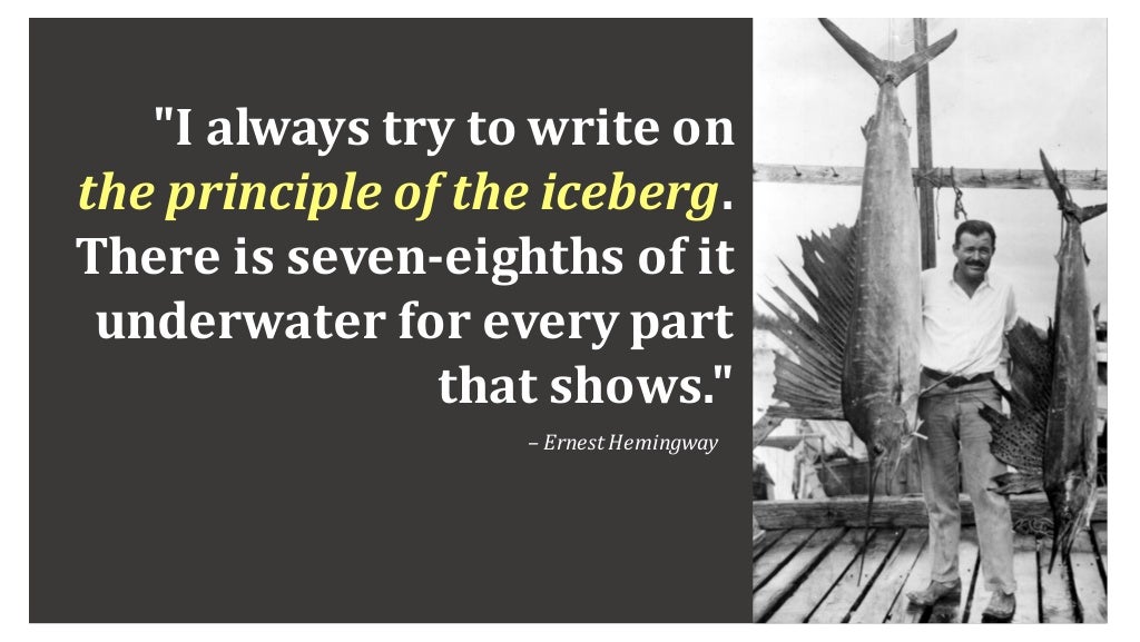 The Iceberg Theory in The Old Man and The Sea