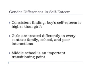 Gender Differences in Self-Esteem: Perceived Gender Discrimination and ...