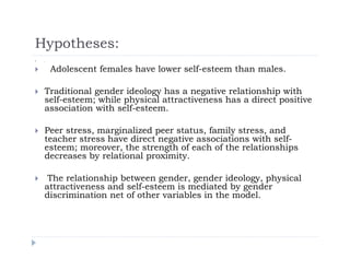 Gender Differences in Self-Esteem: Perceived Gender Discrimination and ...
