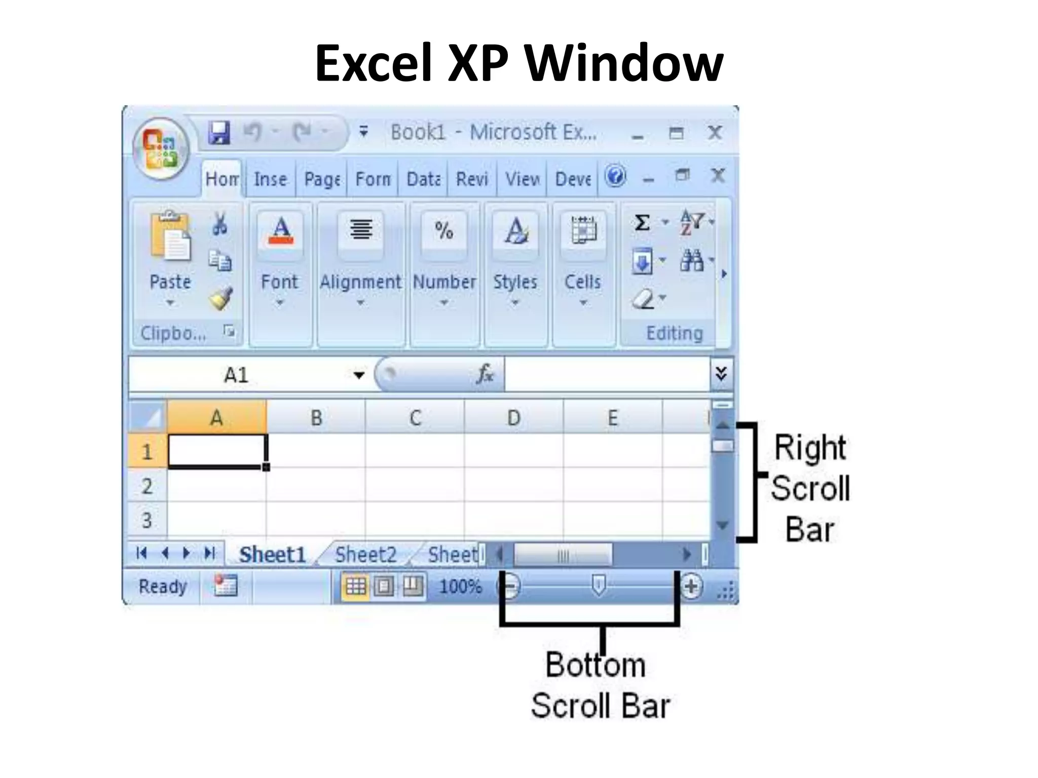 Excel XP Window
 