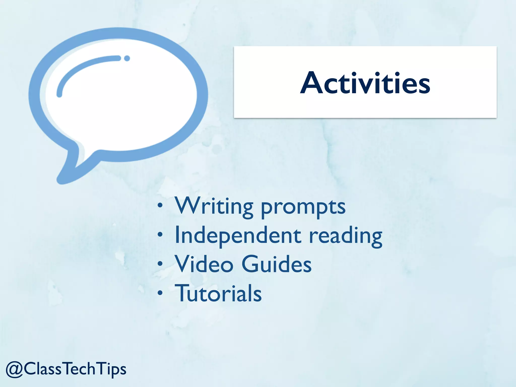 Book Creator
@ClassTechTips