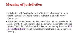 civil procedure code 1908,kinds of juris | PPTX