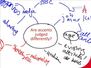Are accents
judged
differently?