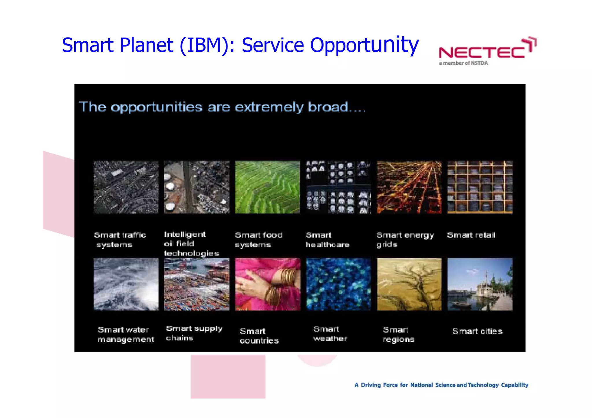 Smart Planet (IBM): Service Opportunity
 
