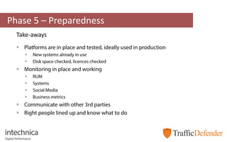 Phase 5 – Preparedness










Take-aways
 