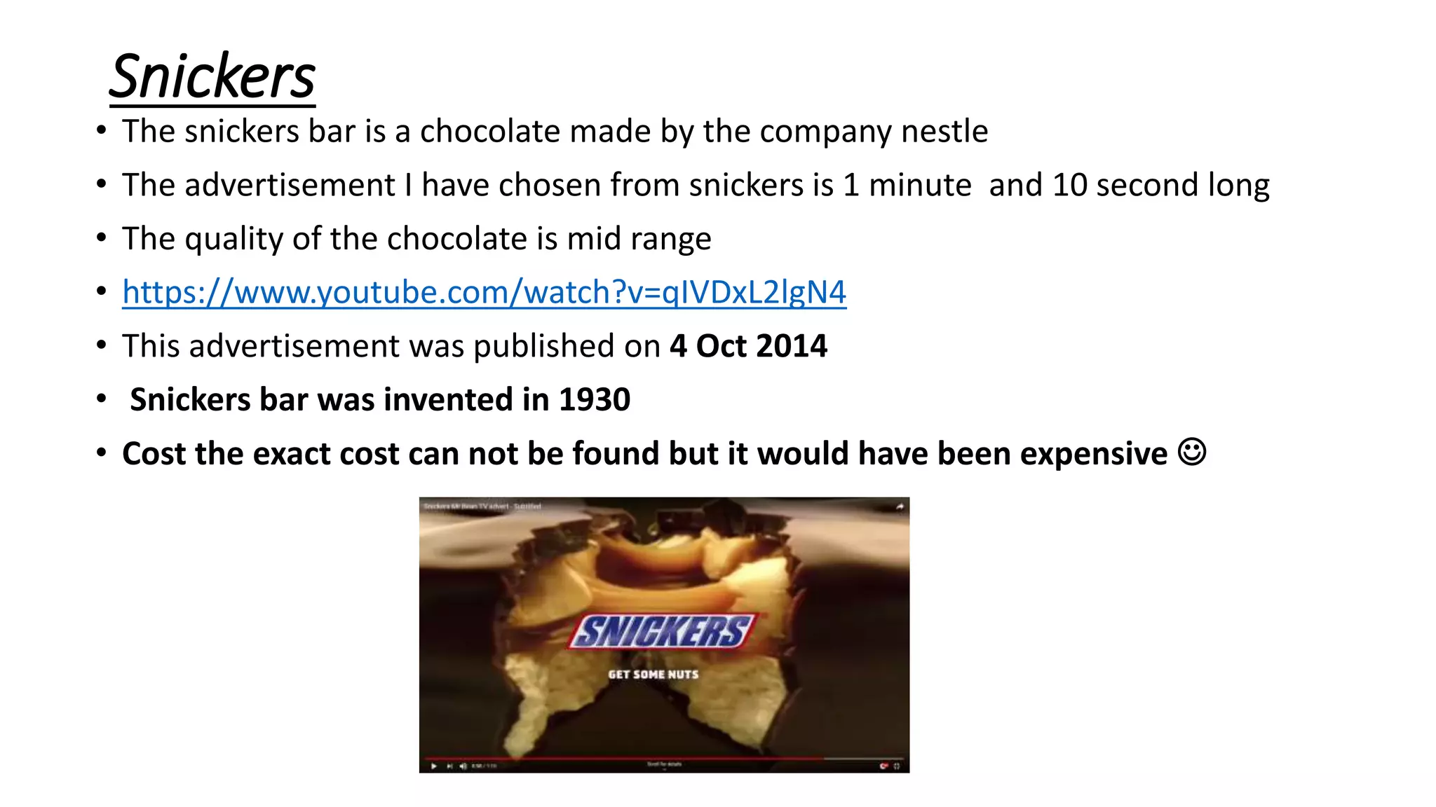 snickers ad | PPT