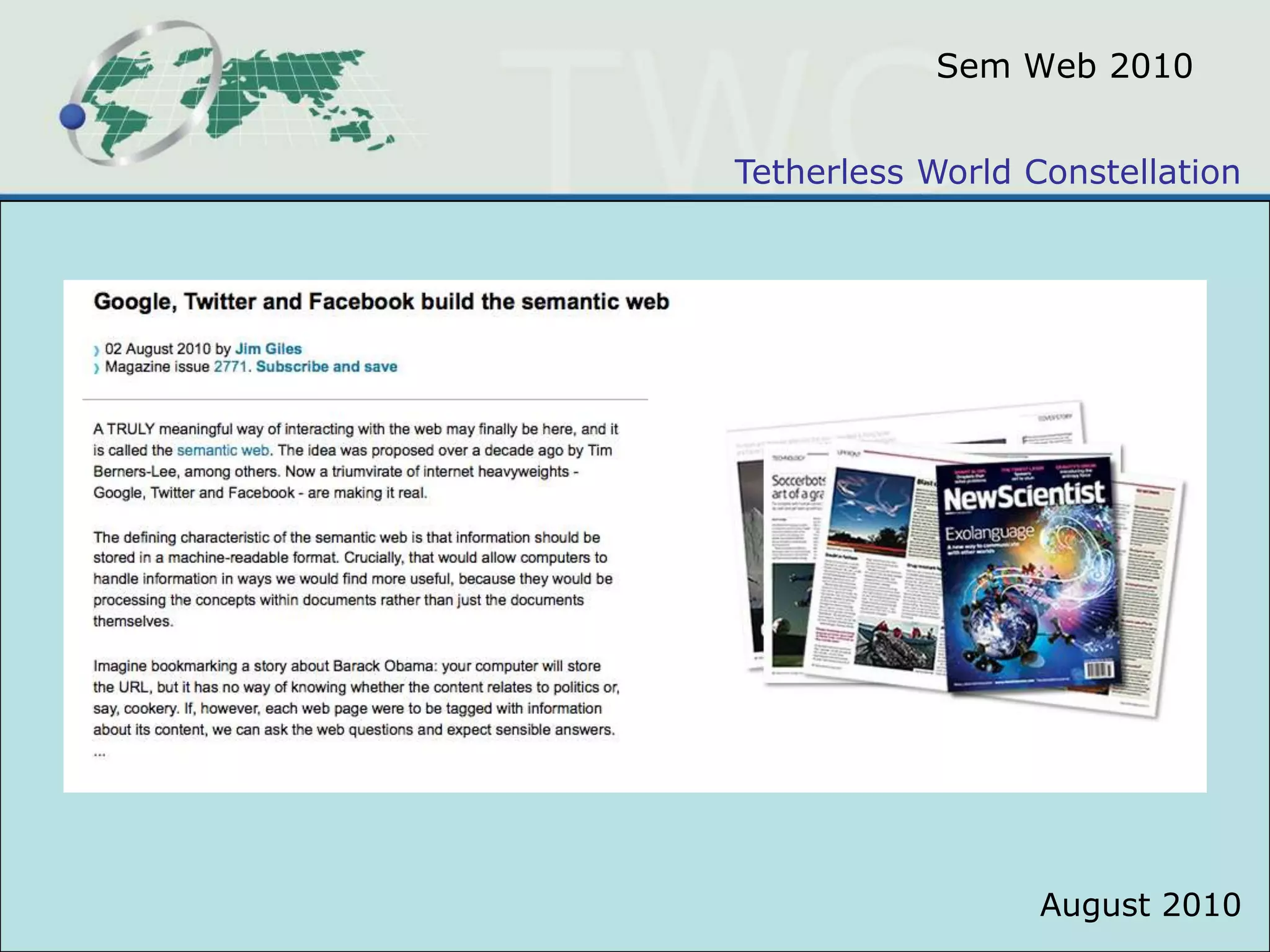 Sem Web 2010August 2010