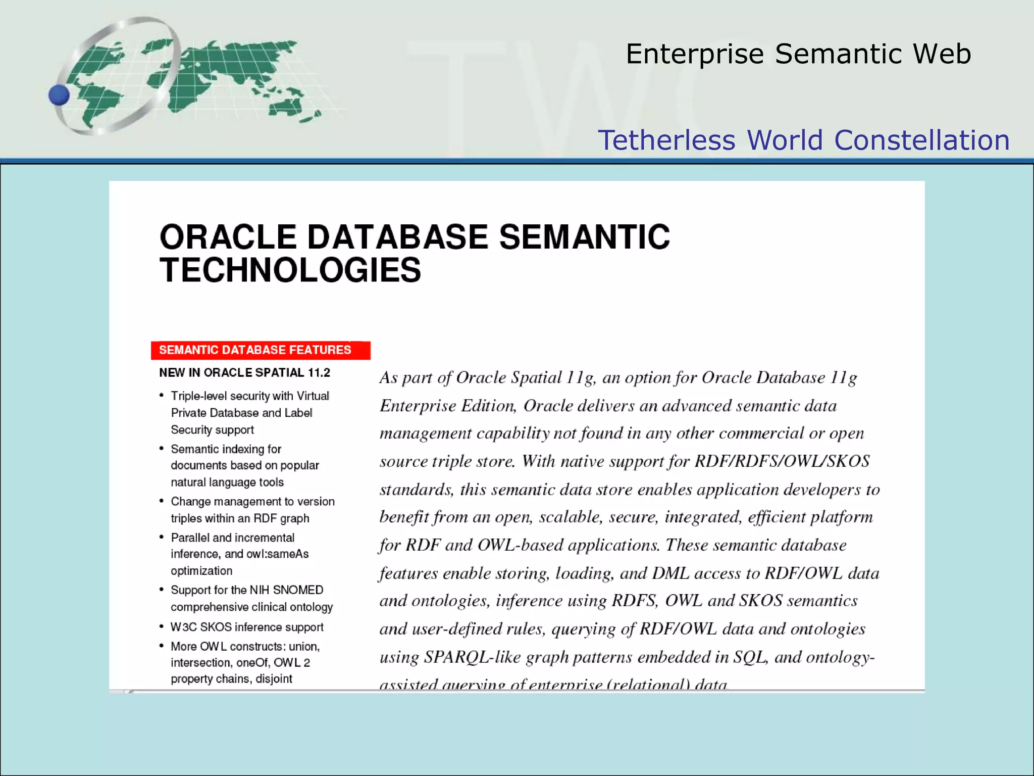 Enterprise Semantic Web