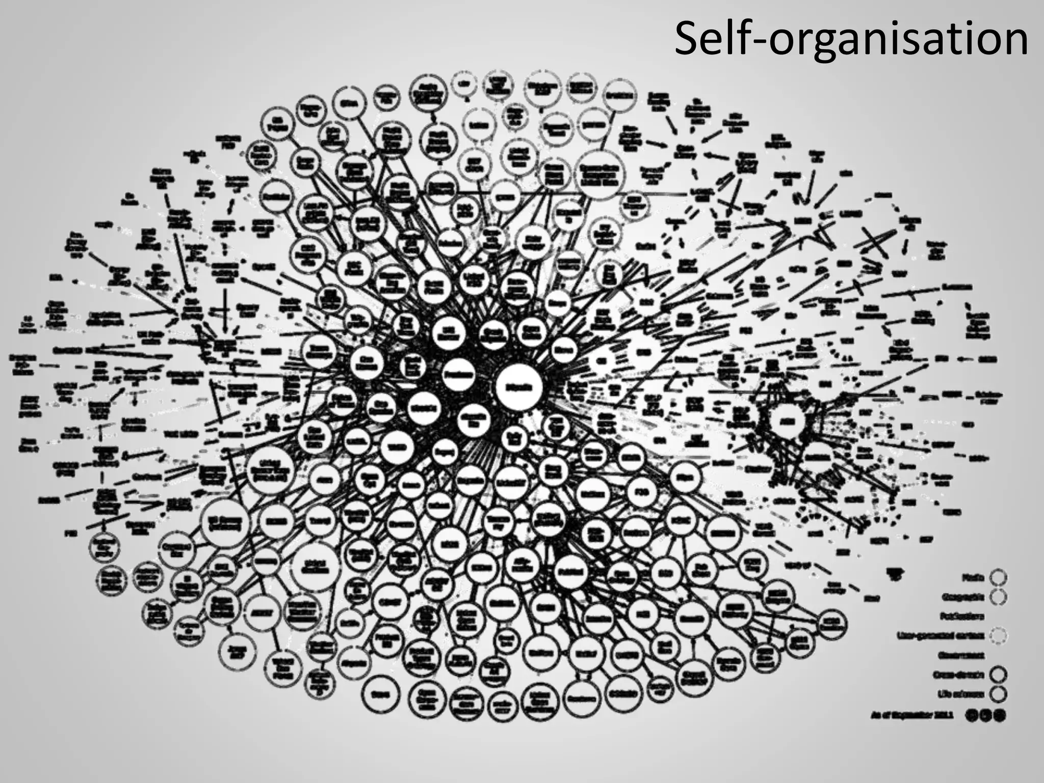 Self-organisation
 